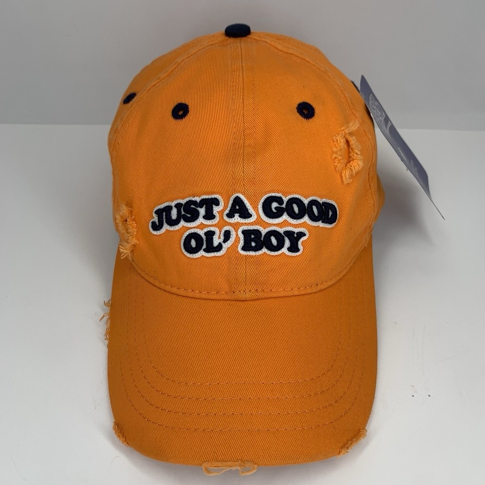 Just A Good Ol' Boy Hat Dukes Of Hazzard Orange Adjustable Baseball Cap NEW
